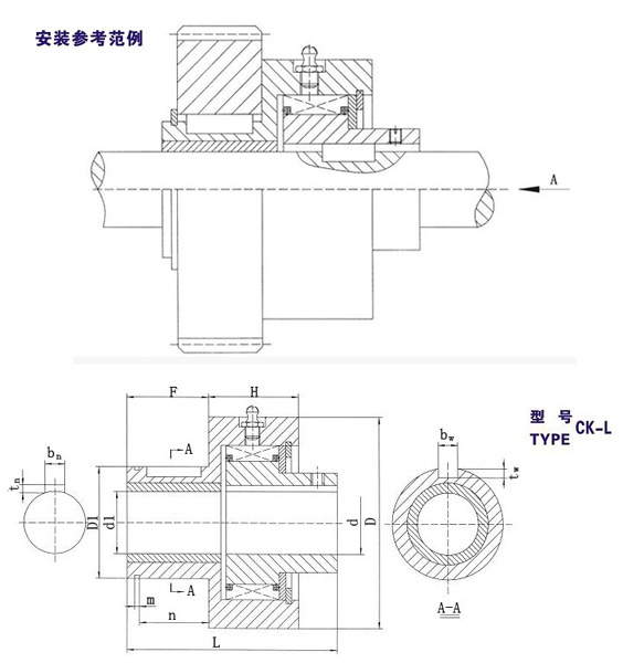 CK-L楔块式单向午夜福利国产视频结构图